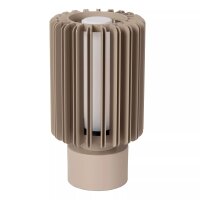 Tischleuchte Taupe Aluminium Glas E27 27 cm Modern