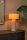 Tischlampe Stoff Taupe 50 cm hoch E27 bis 40 W Modern