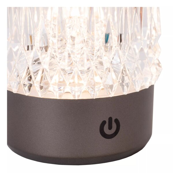 LED Akku Tischlampe 3-er Set Schwarz Touch 3 W dimmbar
