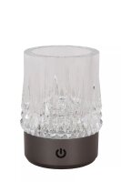 LED Akku Tischlampe 3-er Set Schwarz Touch 3 W dimmbar