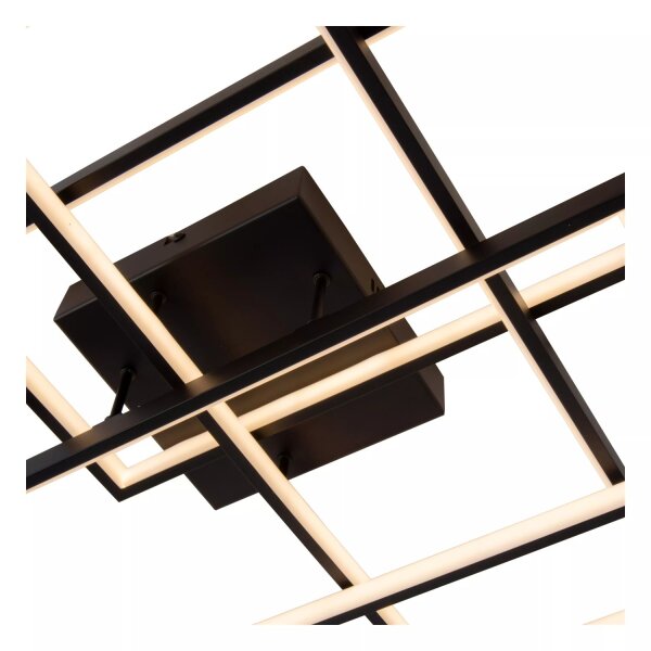 LED Deckenleuchte Metall Schwarz L:65 cm 2700-4000 K