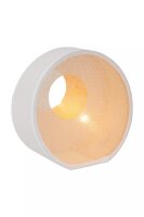 Dekorative Tischlampe Papier Beige Weiß H:26,5 cm E14