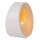 Dekorative Tischlampe Papier Beige Weiß H:26,5 cm E14