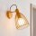 Wandspot Kinder Ockergelb Metall E27 schwenkbar B:15 cm