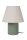 Nachttischleuchte Stoff Keramik Beige Grün E14 27 cm