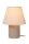 Nachttischleuchte Stoff Keramik Beige E14 27 cm klein