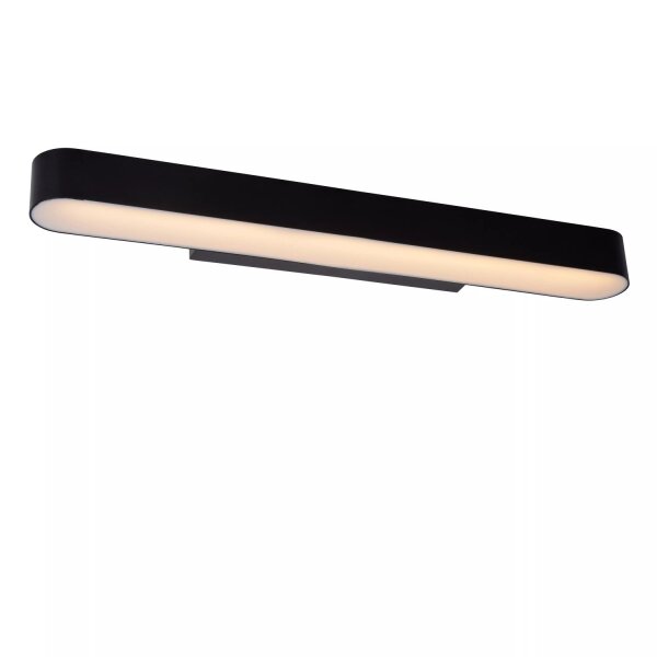 LED Wandlampe Glas Schwarz IP44 L:60 cm 2700 K warmweiß