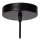 Runde Pendelleuchte Seegras Schwarz E27 Ø47 cm Modern