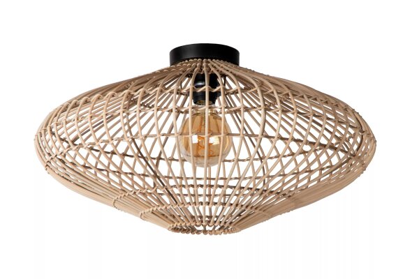 Natürliche Deckenleuchte Rattan Natur Industrial Ø56 cm