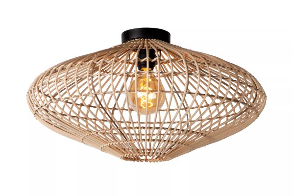 Natürliche Deckenleuchte Rattan Natur Industrial Ø56 cm