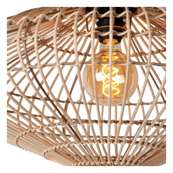 Natürliche Deckenleuchte Rattan Natur Industrial Ø56 cm