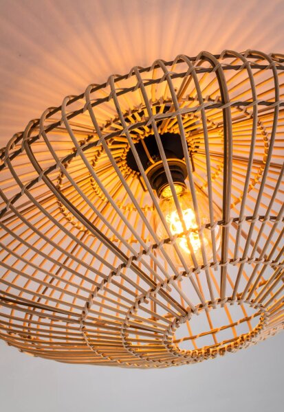 Natürliche Deckenleuchte Rattan Natur Industrial Ø56 cm