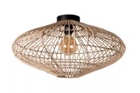 Natürliche Deckenleuchte Rattan Natur Industrial...