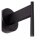 Wandlampe Stoffschirm Metall Beige Schwarz E27 H:50 cm