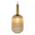 Runde Hängelampe Glas Metall Bernstein Gold E27 Ø20 cm