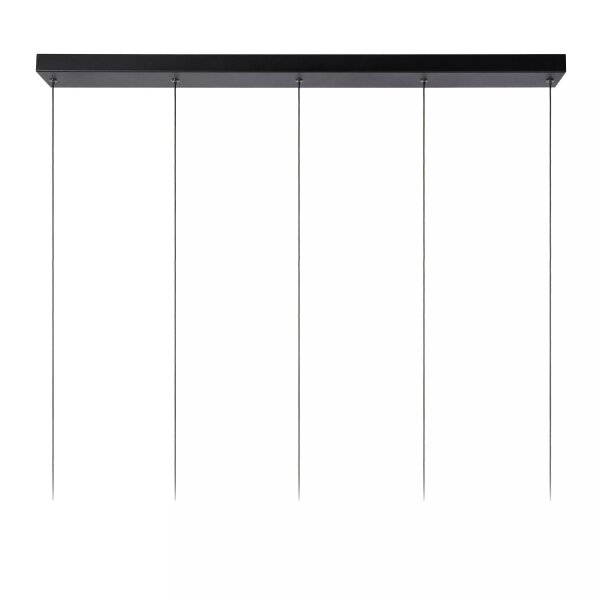 LED Hängeleuchte Metall Schwarz 103 cm 2700 K 5-flammig