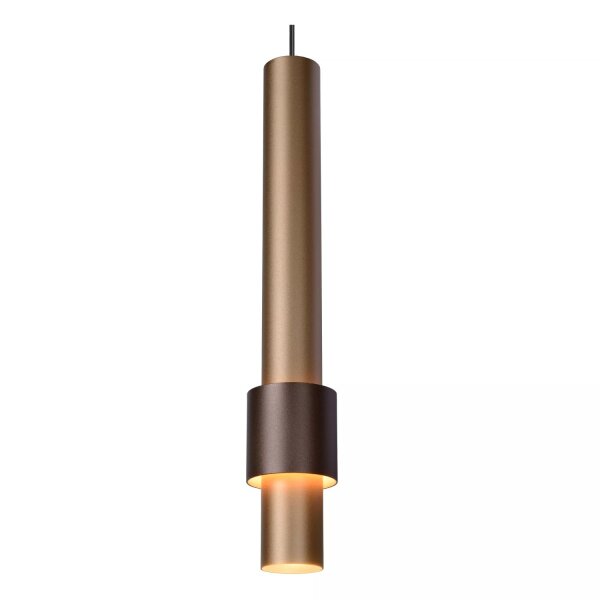 LED Hängeleuchte Gold Kaffeebraun 103 cm 2700 K 5-flmg