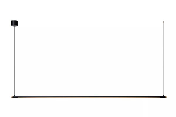 LED Hängelampe dimmbar Schwarz Gold 197 cm 2700-4000 K