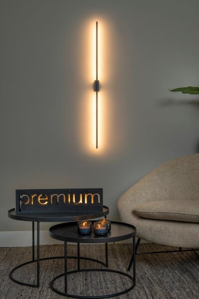 LED Wandlampe dimmbar Schwarz Gold B:97 cm 2700-4000 K
