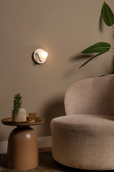 LED Wandleuchte Glaskugel Weiß Spot flexibel 4 W 3000 K
