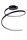 LED Deckenlampe Schwarz dimmbar L:46 cm warmweiß 3000 K