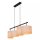 Hängelampe Stoff Metall Beige Schwarz 107 cm E27 4-flmg