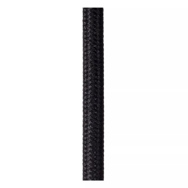Hängelampe Stoff Metall Beige Schwarz B:46 cm E27