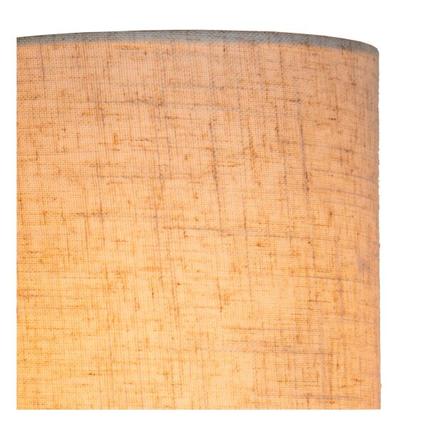 Stehlampe Stoffschirm Loft Beige Schwarz E27 150 cm