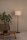 Stehlampe Stoffschirm Loft Beige Schwarz E27 150 cm