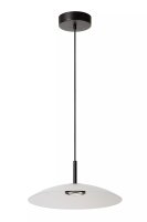 LED Hängelampe Glas Weiß akzentuiert...