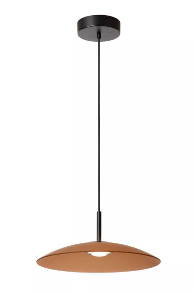 LED Hängelampe Glas Bernstein akzentuiert 2700 K Ø40 cm