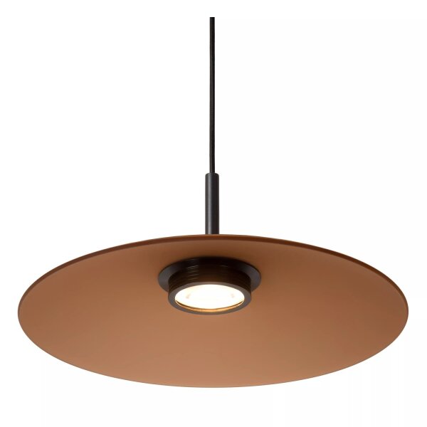 LED Hängelampe Glas Bernstein akzentuiert 2700 K Ø40 cm