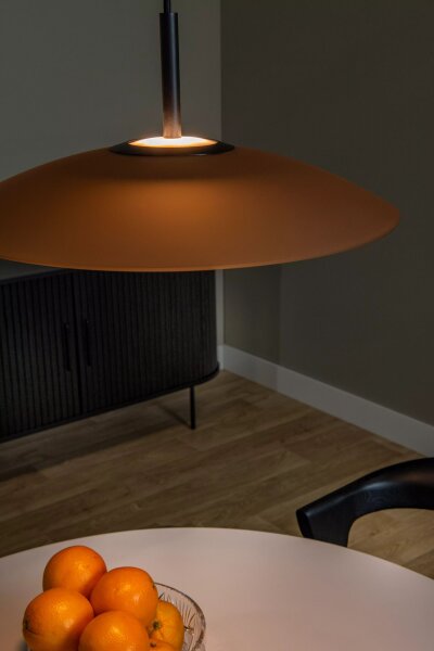 LED Hängelampe Glas Bernstein akzentuiert 2700 K Ø40 cm