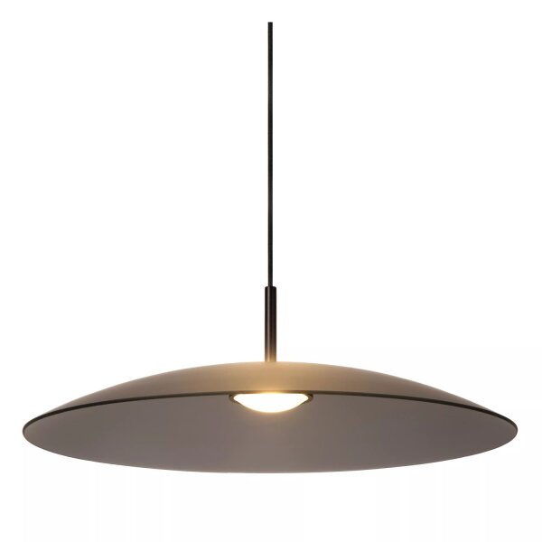 Runde LED Hängelampe Rauchglas Ø60 cm 2700 K Industrial
