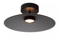 LED Deckenlampe Rauchglas 40 cm rund 2700 K akzentuiert