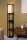 Stehlampe Holz Stoff Beige Ladeplattform E27 162 cm