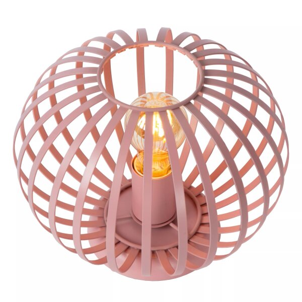 Dekorative Tischlampe Kinder Metall Pink E27 21 cm