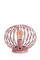 Dekorative Tischlampe Kinder Metall Pink E27 21 cm