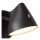 LED Wandstrahler Schwarz T:16,5 cm 2700 K beweglich