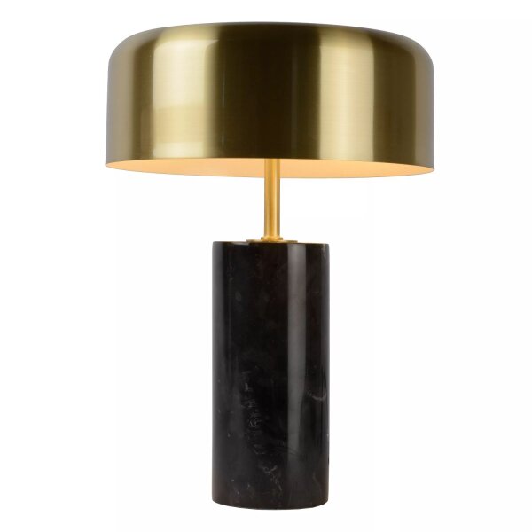 Tischleuchte Marmor Metall Schwarz Gold 36,5 cm 3-flmg
