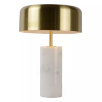 Tischleuchte Marmor Metall Marmor Gold 36,5 cm 3-flmg