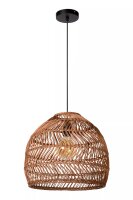 Natürliche Pendelleuchte Rattan Ockergelb Ø40...