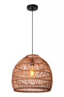 Natürliche Pendelleuchte Rattan Ockergelb Ø40...