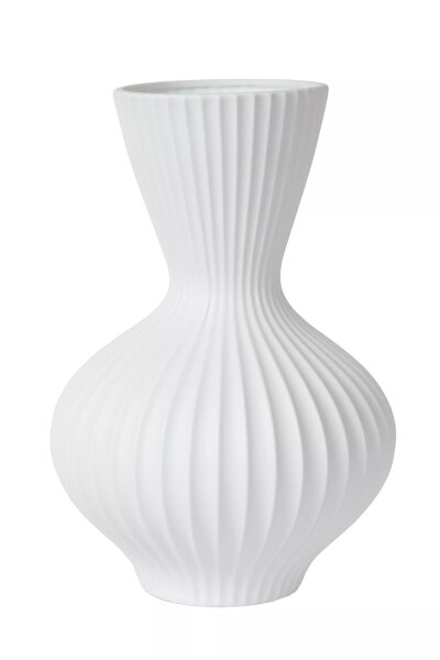 Porzellan Tischlampe Weiß E14 29,4 cm klein dekorativ