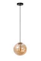 Hängelampe Glaskugel Bernstein E27 Ø25 cm...