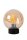 Runde Tischlampe Glaskugel Bernstein E27 29 cm blendarm