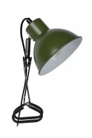 Klemmleuchte flexibel Gr&uuml;n Schreibtisch E27 L:32,5 cm