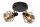 Deckenstrahler Rauchglas Bronze Schwarz E14 2-flammig