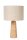 Blendarme Tischleuchte Stoff Travertin Taupe E27 48 cm