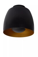 Deckenleuchte Metall Schwarz Gold Loft E27 Ø24 cm...